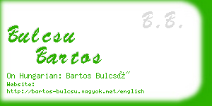 bulcsu bartos business card